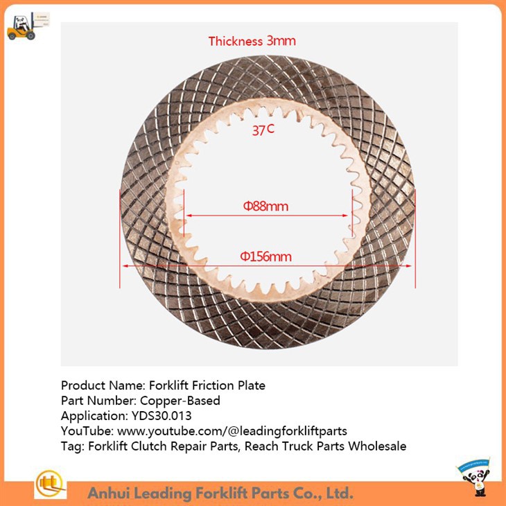 Forklift Friction Plate